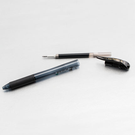 Pentel EnerGel-X Retractable Pen, 0.7 mm Tip - Black, Pack of 12, BL107-A