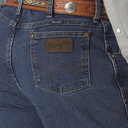 Wrangler Men's Premium Performance Cowboy Cut Comfort Wicking Slim Fit Jean, Vintage Stone, 36W x 34L