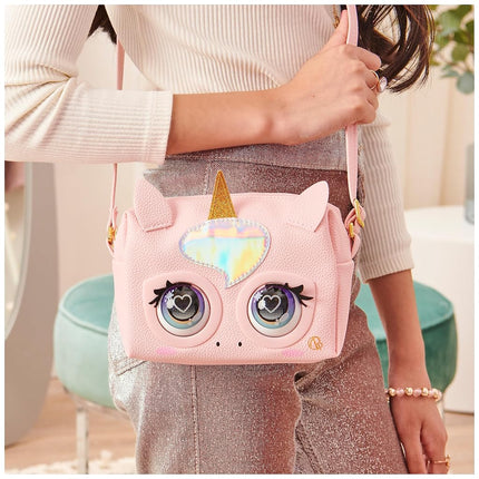 Purse Pets, Glamicorn Unicorn Interactive Purse Pet with Over 25 Sounds and Reactions, Kids Toys for Girls Ages 5 and up