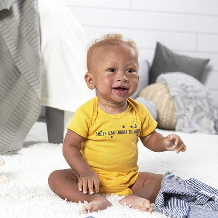 Gerber Bodies bébé-garçons variés 5 pièces à manches courtes, Renard génial, 0-3 mois