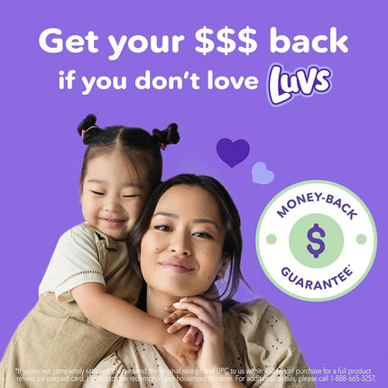 Luvs Platinum Protection Baby Diapers, Size 8, 52 Count