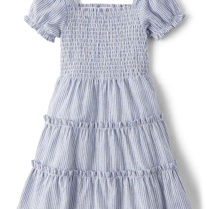 Gymboree Girls' and Toddler Linen Summer Dresses, Linen Blue, 2T