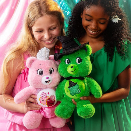 Basic Fun Care Bears x Wicked 30cm Plush 2-Pack – Good Luck Bear as Elphaba & Love-A-Lot Bear as Glinda – Limited Edition Soft Toys – Collectible Gift Set for Kids & Fans