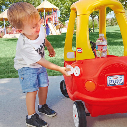 Little Tikes Cozy Coupe Car, Kids Ride-On Foot to Floor Slider, Mini Vehicle Push Car with Real Working Horn, Clicking Ignition Switch & Petrol Cap, For Ages 18 Months plus