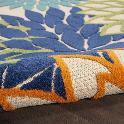 Tapis de surface Nourison ALH05 Aloha, 2'3" x 8', multicolore