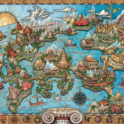 Ravensburger Puzzle 16728 - Mysterious Atlantis - 