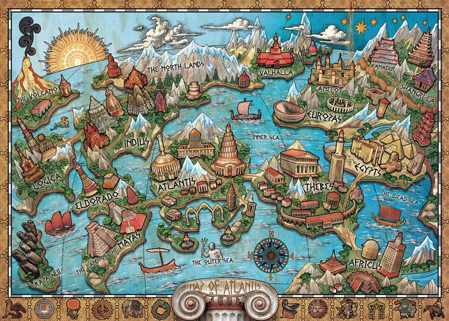 Ravensburger Puzzle 16728 - Mysterious Atlantis - 