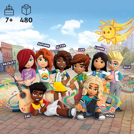 LEGO Friends Heartlake City Bus 41759 Creative Building Toy for Ages 7+, Includes a Buildable Bus, Mobility Scooter and 3 Mini Dolls, A Fun Birthday Gift for Kids Who Love Role Play