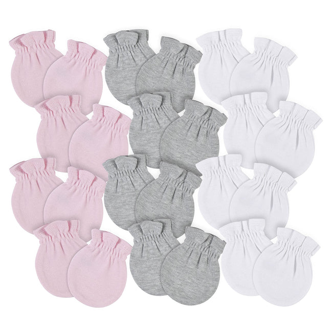 Gerber Baby Girls' 8-pack and 12-pack No Scratch M