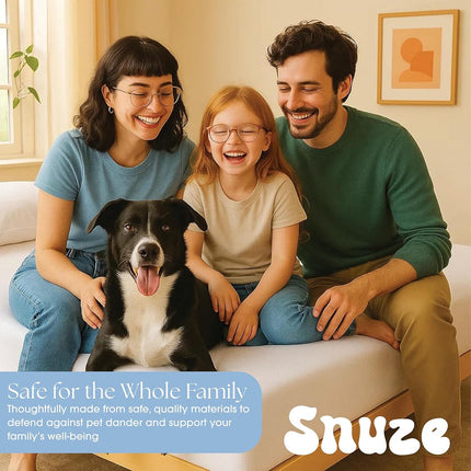 Protège-matelas éponge Snuze – Grand Lit, Housse Imperméable – Doux, Respirant, Lavable en Machine, Convient aux Matelas Jusqu'à 50 cm d'Épaisseur