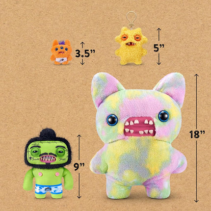 Fuggler Fugg Stars 9-Inch Plush Toy (Rhymer Mcslimer) by ZURU – Funny Ugly Monster Stuffed Animal with Human-Like Teeth, Collectible Plush for Kids, Tweens, Teens, Adults & Plush Fans