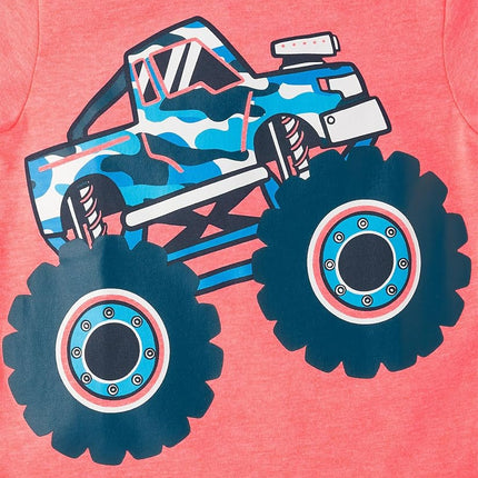 The Children's Place,Baby-Boys,and Toddler Vehicle Short Sleeve Graphic T-Shirts,multipacks,Multi Vehicles 3-Pack,5T