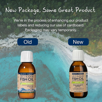 Wiley's Finest Huile de Poisson Sauvage d'Alaska - Summit DHA Citron Vert Naturel 125 ml