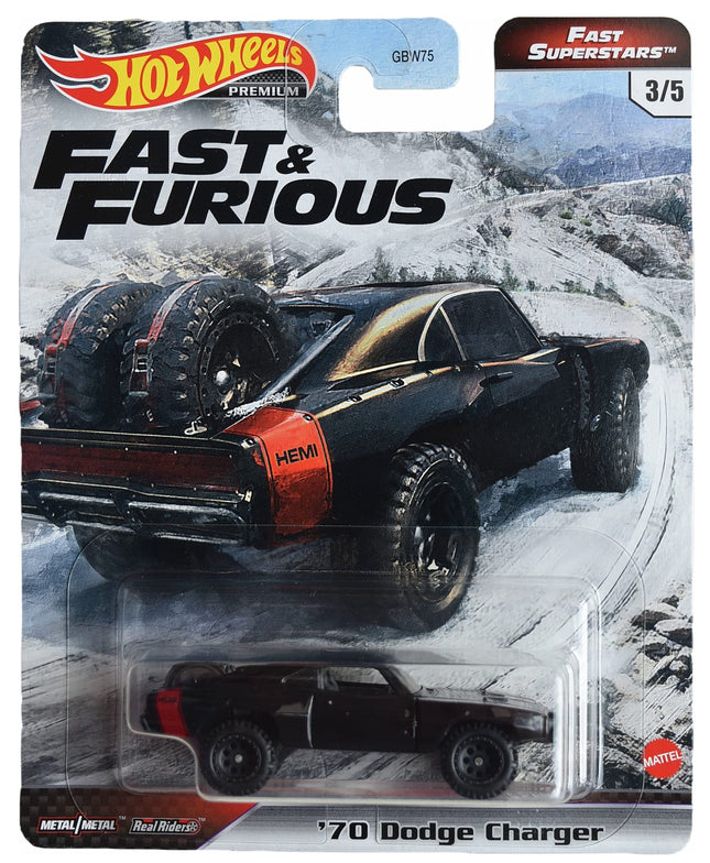 Hot Wheels 70 Dodge Charger [Black] Fast Superstar