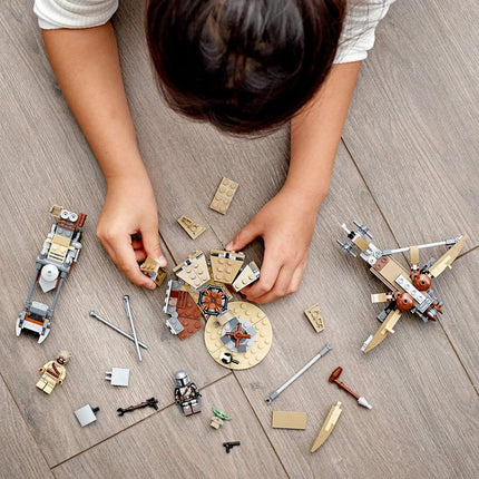 LEGO Star Wars: The Mandalorian Trouble on Tatooine 75299 Awesome Toy Building Kit for Kids Featuring The Child, New 2021 (277 Pieces)