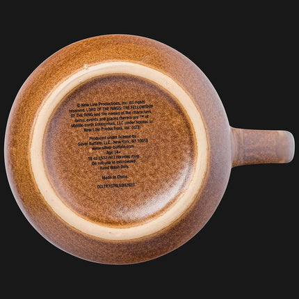 Silver Buffalo Señor de los Anillos Elven Text Taza de Cerámica Cónica de Loza con Esmalte Reactivo de Alto Brillo, 14 Onzas