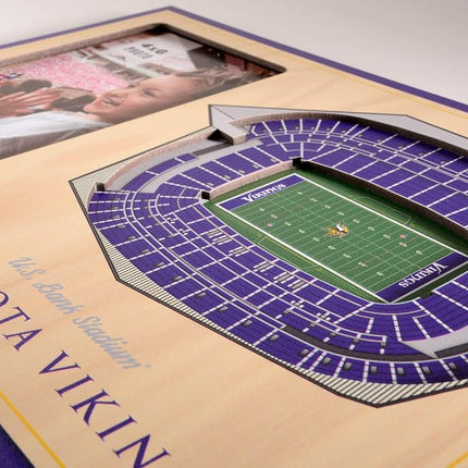 YouTheFan NFL Minnesota Vikings 3D StadiumViews Picture Frame
