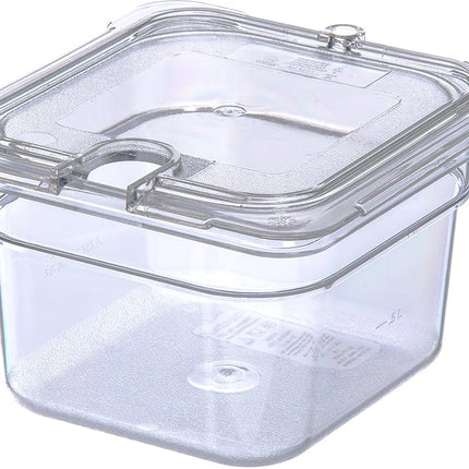 Carlisle FoodService Products StorPlus Food Storage Container 1/6 Size Food Pan for Serving and Storing Hot or Cold Food, 1.7 Qt, 1 Count, Clear