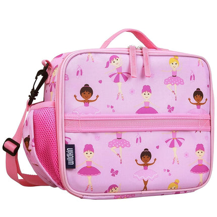 Wildkin Kids ECO rPET Insulated Lunch Box – Keeps Food Hot or Cold, Easy-Clean Lining, Mesh Pockets & BPA-Free – Boys & Girls, Ideal for School, Travel & Daycare – Ballerina
