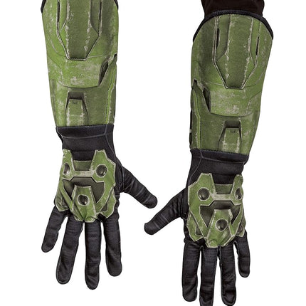 Halo Infinite Master Chief Gauntlets, Kids Costume Accessories, Child Size Video Game Inspired Cloth Gloves with Attached Gauntlet