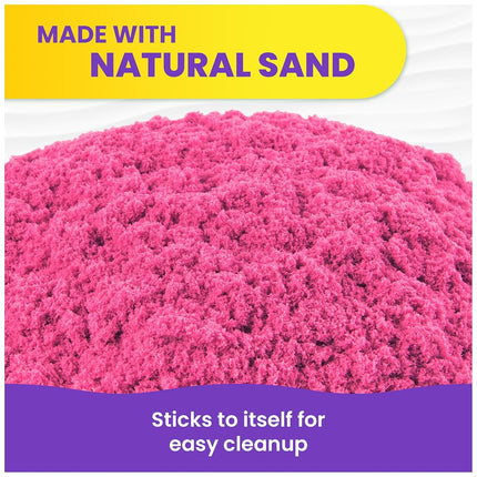 Kinetic Sand, The Original Moldable Sensory Play Sand, Pink, 2 lb. Resealable Bag, Ages 3+