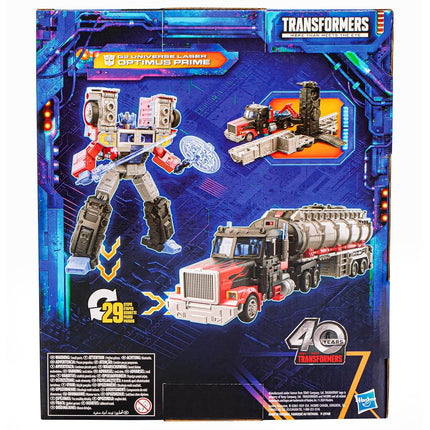 Transformers Legacy United Leader Class G2 Universe Laser Optimus Prime, 7.5-inch Converting Action Figure, 8+