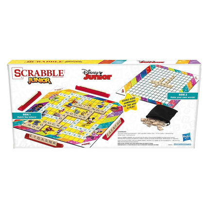 Hasbro Gaming Scrabble Junior: Disney Junior Edition Board Game for Kids | Double -Sided Game Board | Matching Word Game | Back to School Gifts | Ages 5+ (Amazon Exclusive)