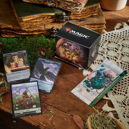 Magic: The Gathering Bloomburrow Commander Deck - Family Matters (100-Card Deck, 2-Card Collector Booster Sample Pack + Accessories) (English Version)