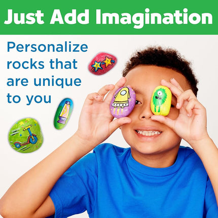 Creativity for Kids Hide & Seek Rock Painting Kit - Arts & Crafts for Kids - Includes Rocks & Waterproof Paint