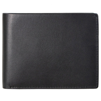 RFID Bifold Leather Wallet For Men with Flip Up ID