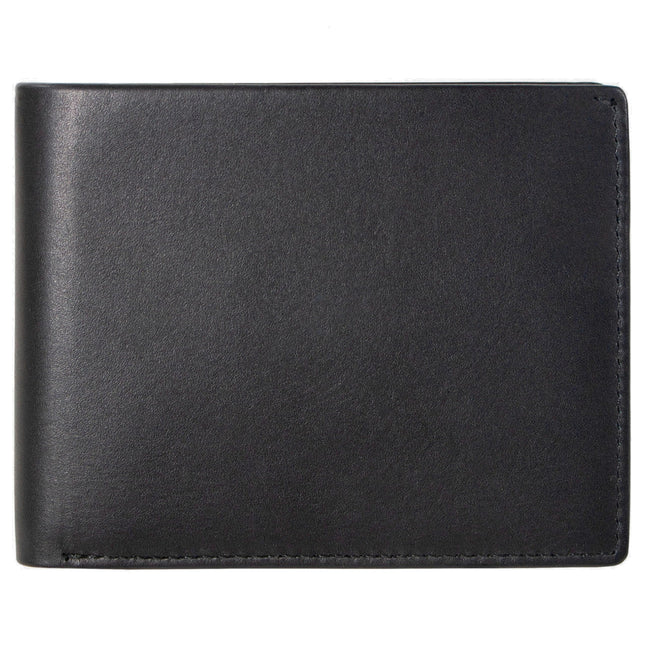 RFID Bifold Leather Wallet For Men with Flip Up ID