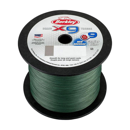 Berkley X9 Braided Fishing Line - 9 Strand Braid Line for Saltwater and Freshwater Fishing