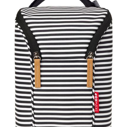 Skip Hop Double Bottle Bag, Black/White