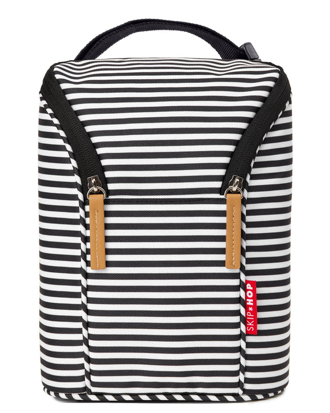 Skip Hop Double Bottle Bag, Black/White