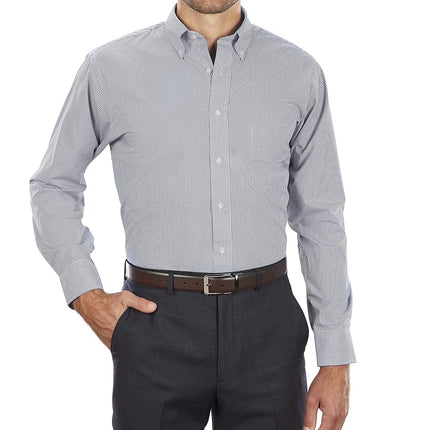 Van Heusen Men's Regular Fit Gingham Button Down C