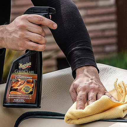 Meguiar's Gold Class Leather Conditioner, 473 ml | Nourishes and Protects Car Leather | Restores Softness and Flexibility | Prevents Cracking and Fading