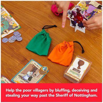 Spin Master Games, Disney Robin Hood Sheriff de Nottingham, Juegos de mesa familiares, Juegos de mesa de Disney para la noche en familia, 3-5 jugadores, para mayores de 10 años
