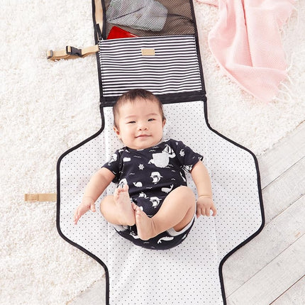 Skip Hop Pronto Mini Changer Black and White Stripe