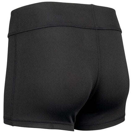 Pantalones cortos de voleibol de compresión CHAMPRO para niñas, tiro de 7,62 cm, negros, talla M