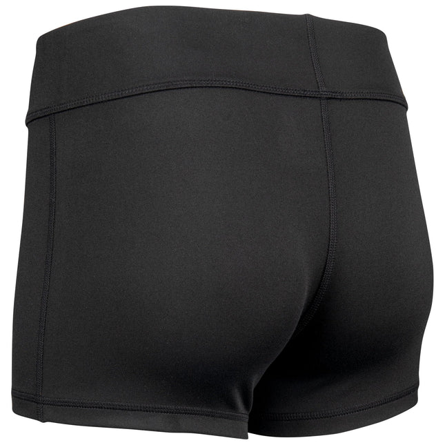 CHAMPRO Women's Match Compression Volleyball Shorts, 3" Inseam, Black, XX-Large
