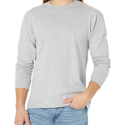 Hanes Men's Beefy Long Sleeve Shirt, Light Steel, L