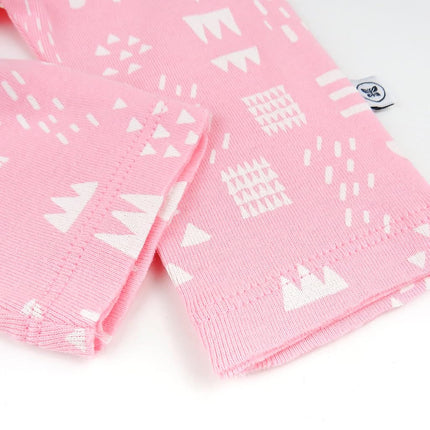 HonestBaby Multipack Harem Pants Roomy Fit Pull on Bottoms 100% Organic Cotton for Infant Baby Boys, Girls, Unisex, 3-Pack Tutu Cute, 6-9 Months