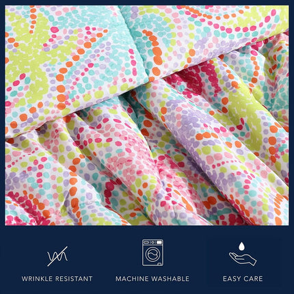 Nautica Kids - Full/Queen Comforter Set, Soft Bedding with Matching Shams & Throw Pillow, Kids Home Decor, Oeko-Tex Certified (Sutton Palm Trees Aqua, Full/Queen)