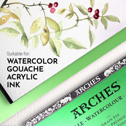 ARCHES 23 x 31 cm 300 gsm Cold pressed Watercolour Block