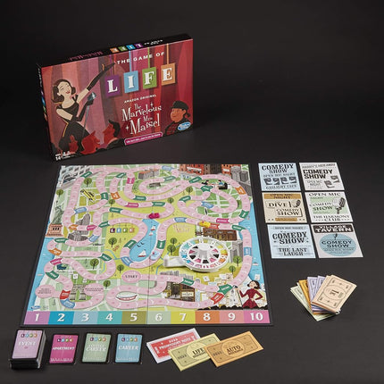 Hasbro Gaming The Game of Life: The Marvelous Mrs. Maisel Edition Board Game - 6 Players, Ages 13+