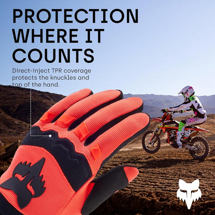 Fox Racing - Youth Dirtpaw Gloves,Orange,YS