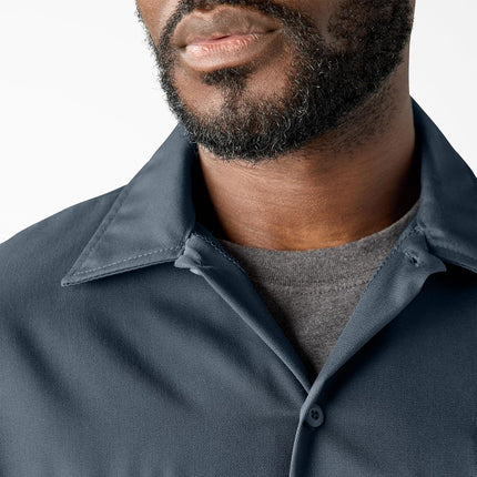 Dickies Men's Long Sleeve Work Shirt, Airforce Blue, Large