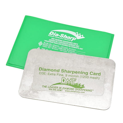 DMT D3E 3-Inch Dia-Sharp Credit Card Sized Extra-Fine Sharpener - Clear