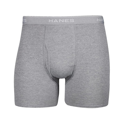 Hanes Men's 4-Pack FreshIQ Tagless Cotton Boxer with ComfortFlex Waistband Briefs, Blue/Red/Green/Black - 6 Pack, Large