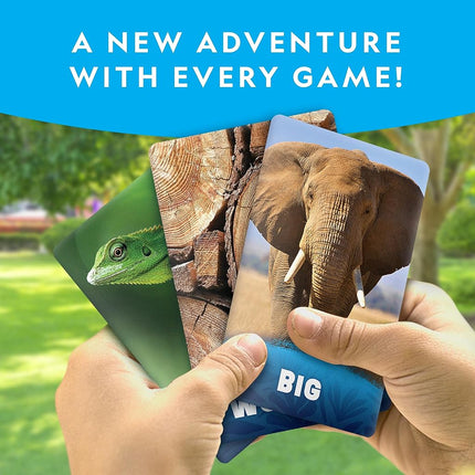NATIONAL GEOGRAPHIC Scavenger Hunt for Kids Card Game - Seek & Match Objects from 40 Jumbo-Sized Cards, Camping Games, Kid Road Trip Activities, Car Game, Kids Outdoor Activities